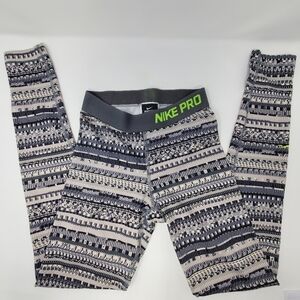NIKE Pro Dri-Fit GEOMETRIC Leggings- Women's- Size XS